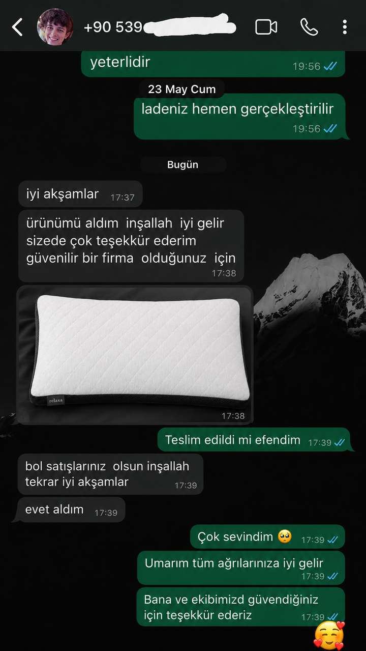 Relaxa müşteri yorumu